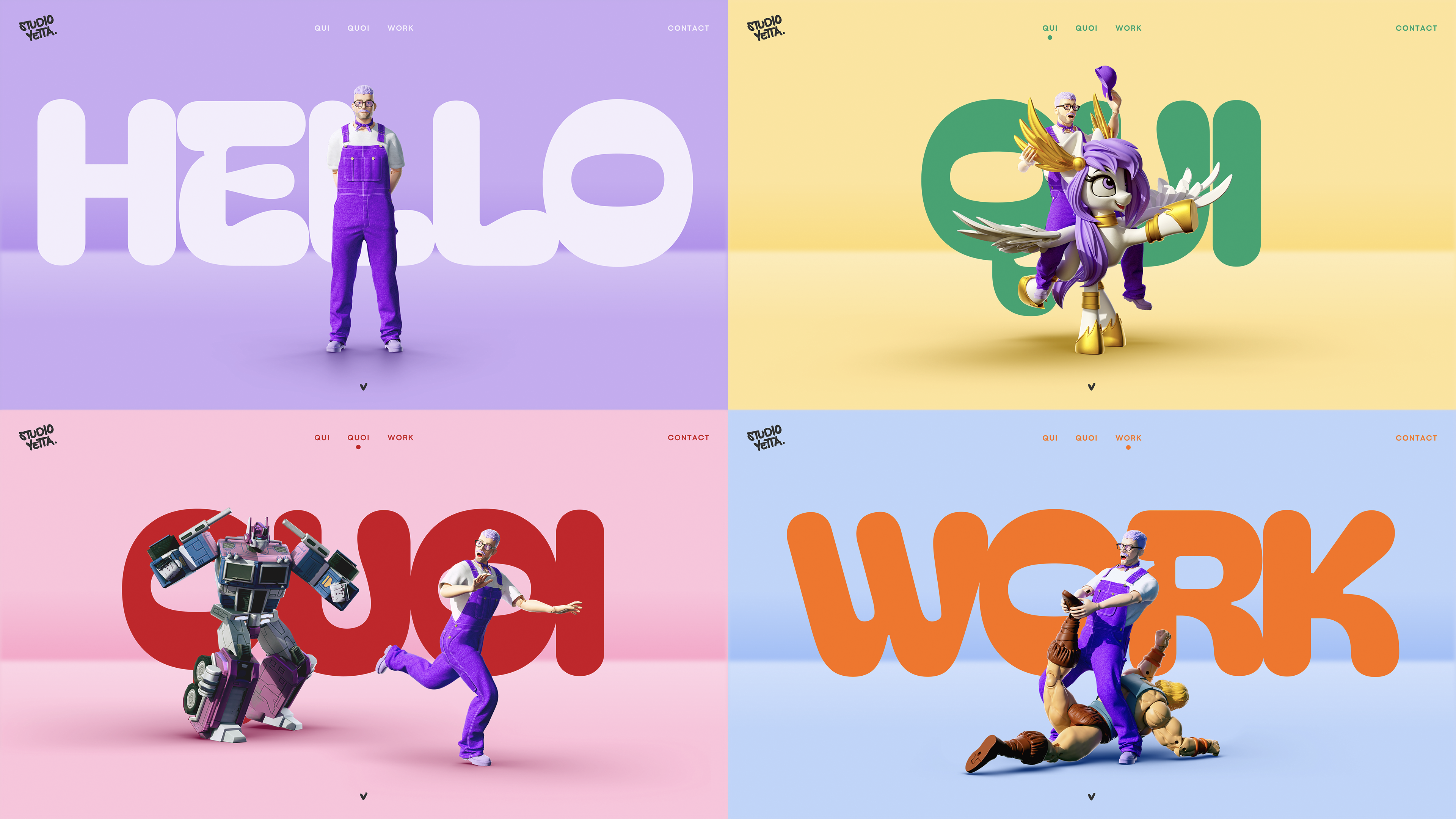 Le site Web de Studio Yetta